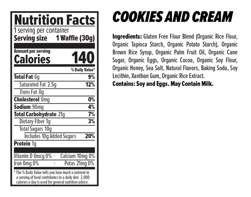 Load image into Gallery viewer, Honey Stinger Gluten Free Organic Waffle - Cookies and Cream, Box of 12 Pack of  12
