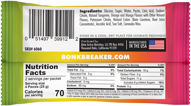 Load image into Gallery viewer, Bonk Breaker Energy Chews - OMG Orange/Mango.Guava, Box of 10 Packs
