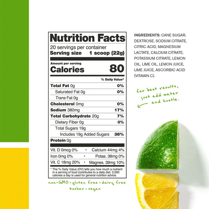 Load image into Gallery viewer, Skratch Labs Hydration Sport Drink Mix - Lemon + Lime, 20-Serving Resealable Pouch
