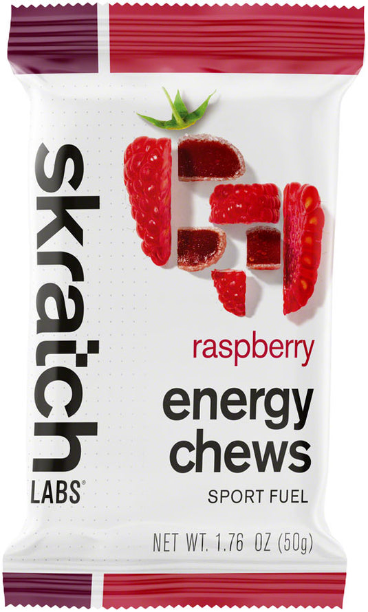 Skratch Labs Energy Chews Sport Fuel - Raspberry, Box of 10 Pack of  10