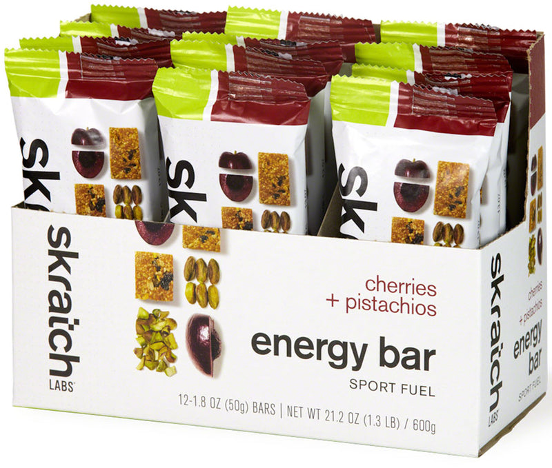 Load image into Gallery viewer, Skratch Labs Energy Bar Sport Fuel - Cherry Pistachio, Box of 12
