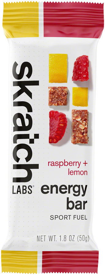 Load image into Gallery viewer, Skratch Labs Energy Bar Sport Fuel - Raspberries and Lemon, Box of 12
