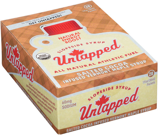 UnTapped Maple Syrup Salted Cocoa Athletic Fuel Gel Packets - Box of 20 Pack of  20