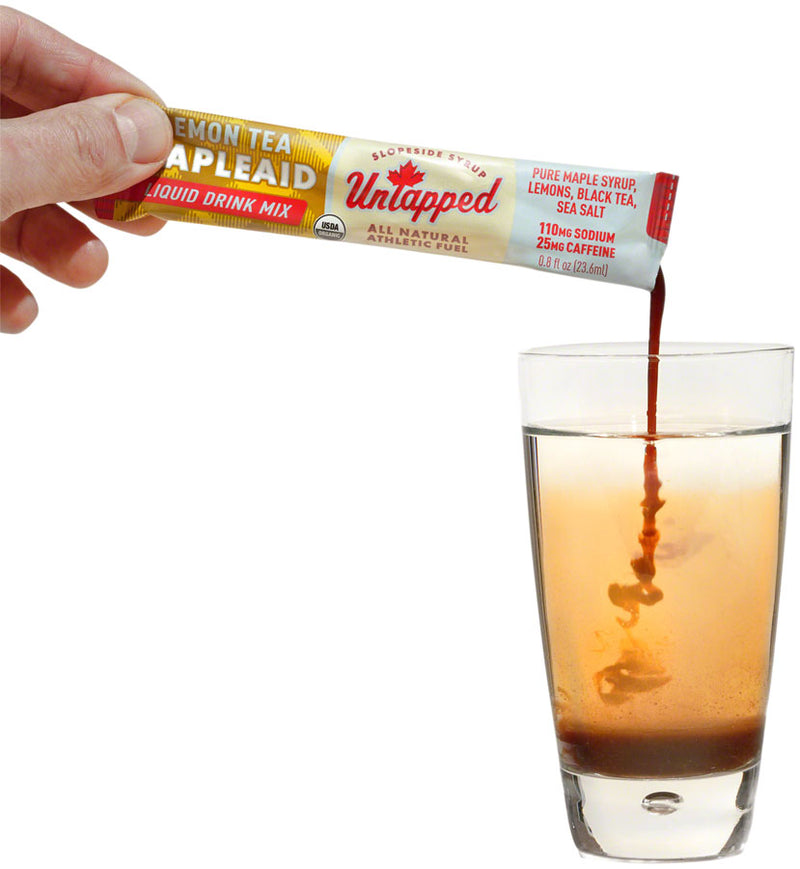 Load image into Gallery viewer, UnTapped Mapleaid Drink Mix - Lemon Tea, Liquid Concentrate, Box of 20 Single Serve Packets Pack of  20
