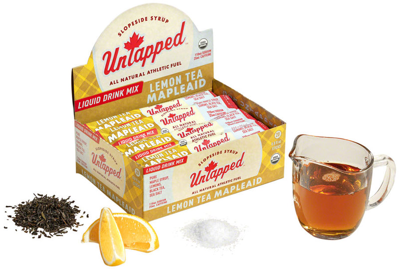 Load image into Gallery viewer, UnTapped Mapleaid Drink Mix - Lemon Tea, Liquid Concentrate, Box of 20 Single Serve Packets Pack of  20
