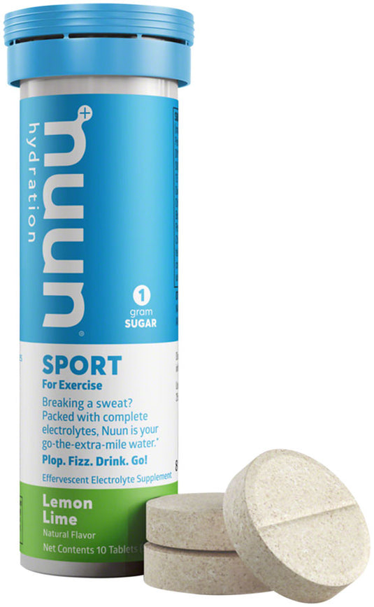 Nuun Sport Hydration Tablets: Lemon Lime, Box of 8 Tubes