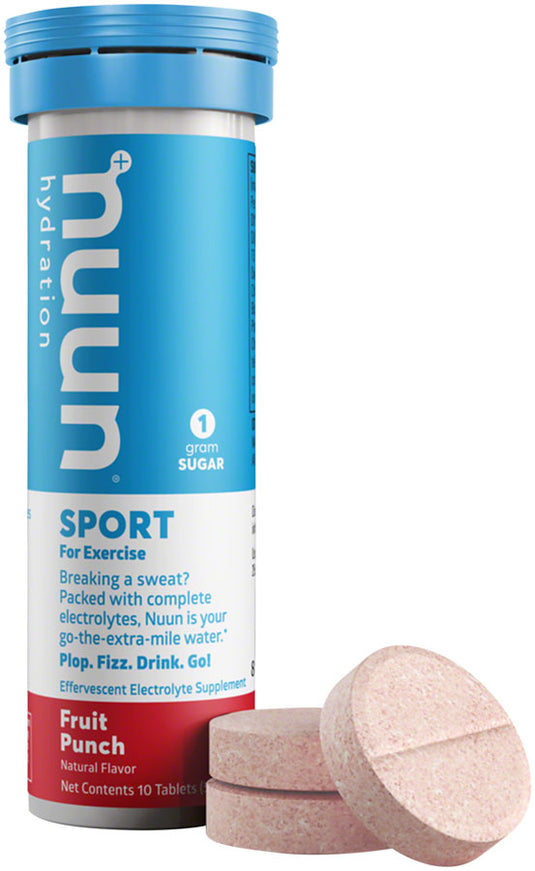 Nuun Sport Hydration Tablets: Fruit Punch, Box of 8 Tubes