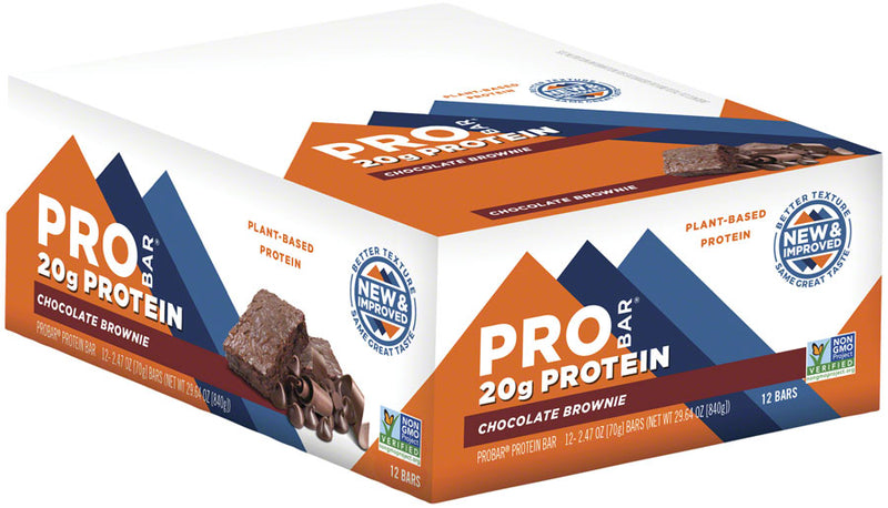 Load image into Gallery viewer, ProBar Protein Bar Chocolate Bliss with 55mg of Caffeine Box of 12 20g Protein
