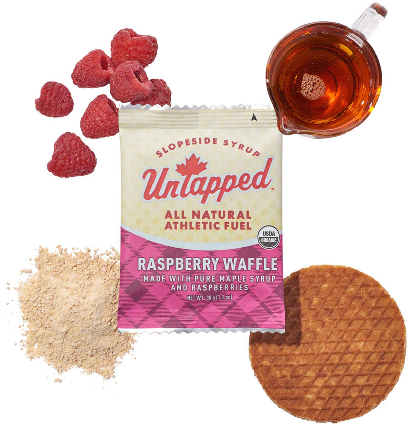 Load image into Gallery viewer, Untapped Organic Raspberry Waffle: Box of 16 USDA Organic Superfood Snacks Pack of  16
