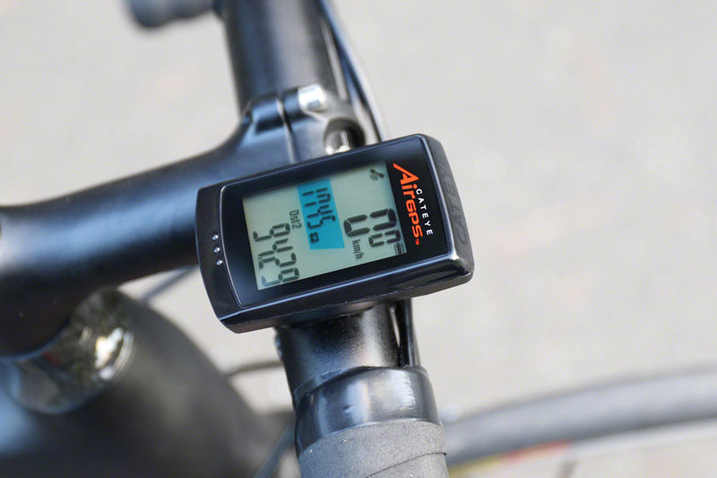 Load image into Gallery viewer, CatEye AirGPS Cycling Computer - with CDC Cadence Sensor, Black
