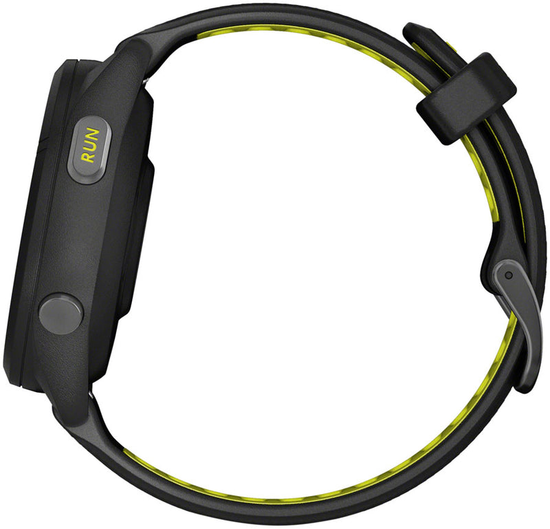 Load image into Gallery viewer, Garmin Forerunner 265S GPS Smartwatch - 42mm, Black Bezel and Case, Black/Amp Yellow Silicone Band
