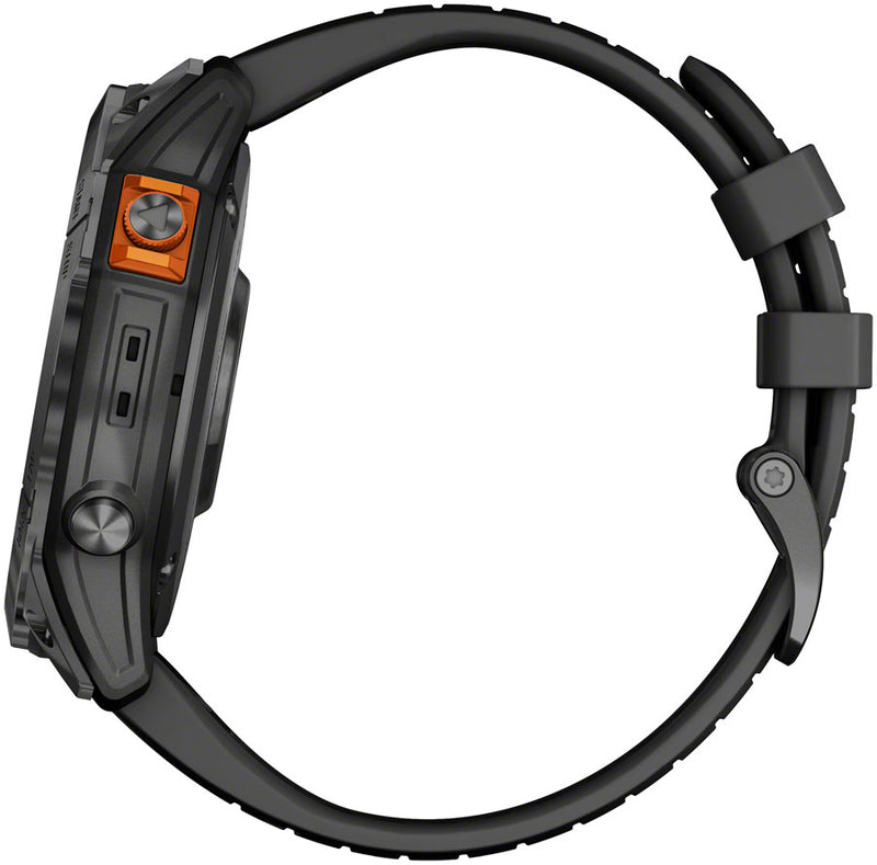 Load image into Gallery viewer, Garmin fenix 7X Pro Solar Smartwatch - 51mm, Slate Gray Case, Black Band
