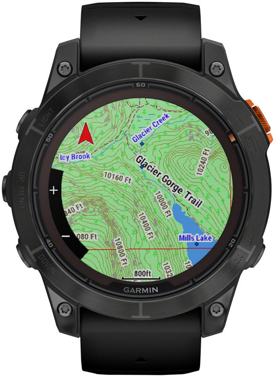 Garmin fenix 7 Pro Solar Smartwatch - 47mm, Slate Gray Case, Black Band