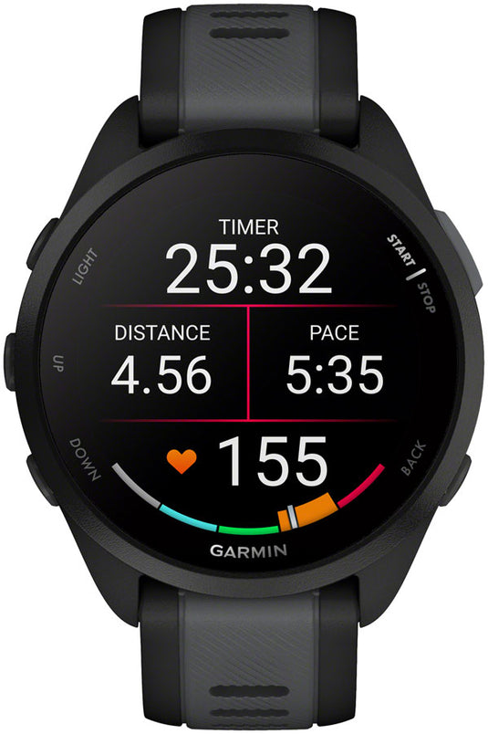 Garmin Forerunner 165 Running Watch - Black/Slate Gray