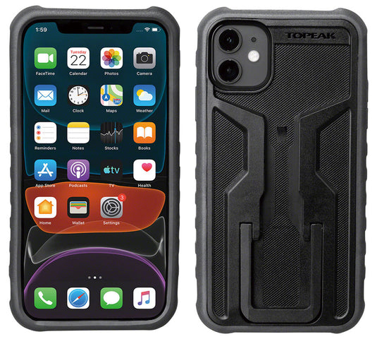 Topeak Ridecase w/Mount - iPhone 11 Sleek Carbon Fiber And Plastic Exoskeleton