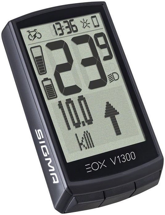 Sigma EOX View 1300 Bike Computer - Standard Display