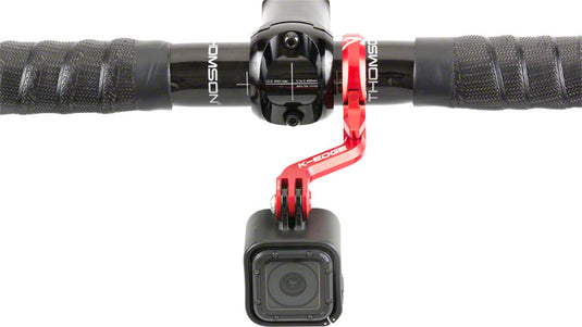 K-EDGE Go Big Pro Universal Camera/Light On-Center 31.8mm Handlebar Mount Black