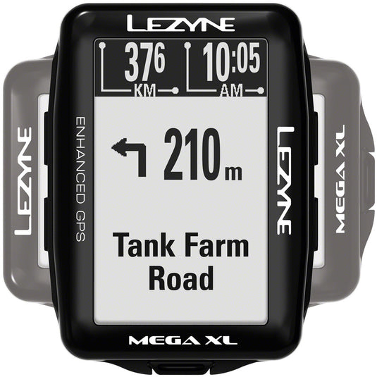 Lezyne Mega XL GPS Bike Computer GPS Wireless Black ANT Plus and Bluetooth