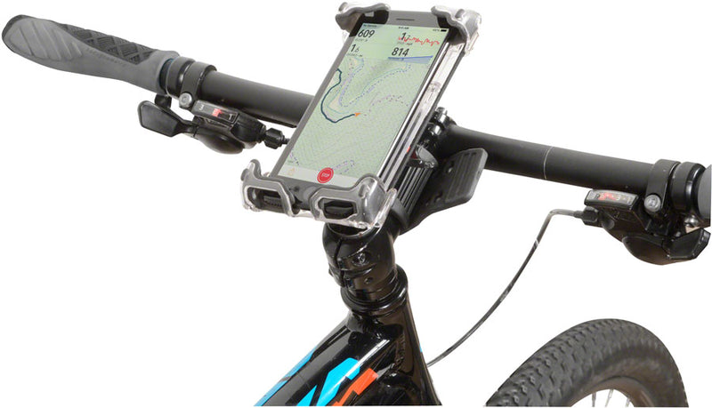 Load image into Gallery viewer, Delta Hefty Holder Plus Smartphone Bike Mount - Clear Gray
