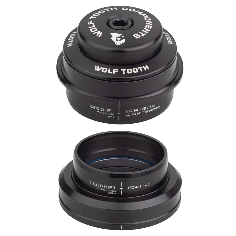 Load image into Gallery viewer, Wolf Tooth GeoShift Performance Angle Headset - 2 Deg, Long, EC44/ZS56, Black
