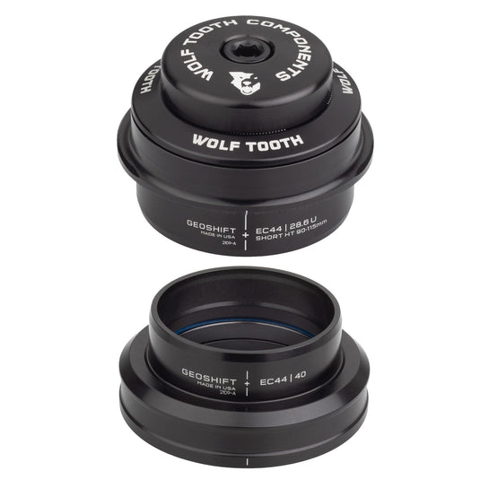 Wolf Tooth GeoShift Performance Angle Headset - 2 Deg, Short, EC44/ZS56, Black