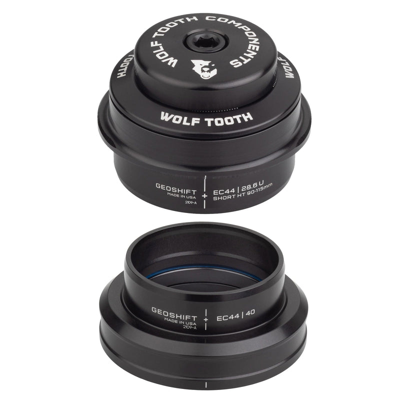 Load image into Gallery viewer, Wolf Tooth GeoShift Performance Angle Headset - 2 Deg, Long, EC44/ZS56, Black
