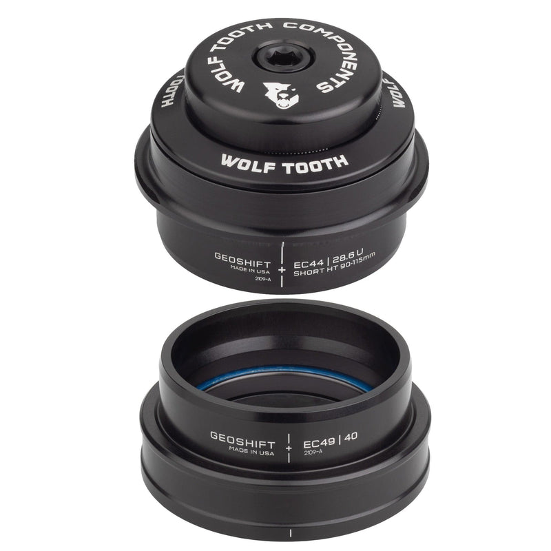 Load image into Gallery viewer, Wolf Tooth GeoShift Performance Angle Headset - 2 Deg, Short, EC44/ZS56, Black
