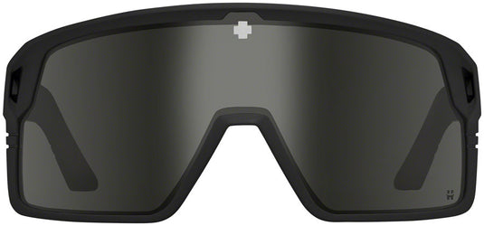 SPY+ Monolith Sunglasses Matte Blk Happy Gray Green w/ Blk Spectra Mirror Lenses