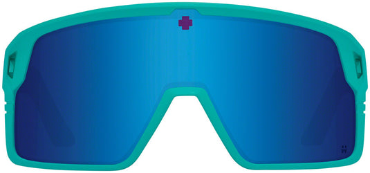 SPY+ Monolith Sunglasses - Matte Teal, Happy Gray Green with Dark Blue Spectra Mirror Lenses