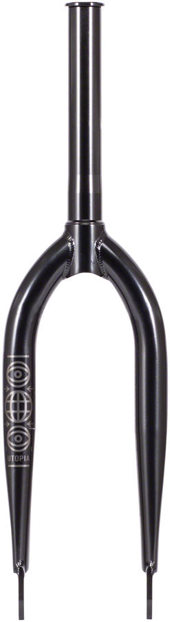 We The People Utopia BMX Fork - Zero Offset, Black, Brakeless