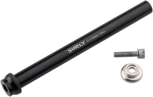 Surly Front Thru-Axle - 15x150 mm, Chromoly, Black