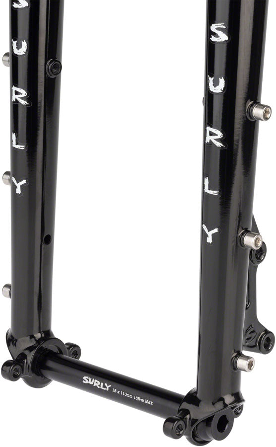 Load image into Gallery viewer, Surly Dinner Fork Assembly - 420mm, 27.5&quot;, 15x110mm Thru-Axle, 1-1/8&quot; Straight Steerer, Steel, Black
