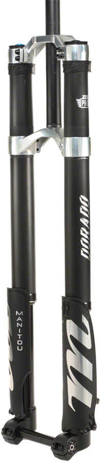 Manitou Dorado Pro Suspension Fork - 29", 203 mm, 20 x 110 mm, 57 mm Offset, Straight Steerer, Black/Carbon, Gen 2