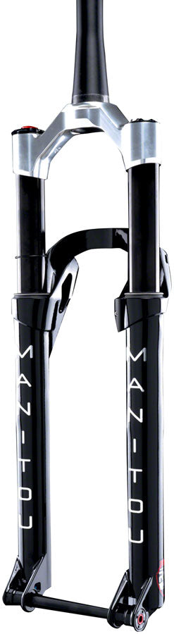 Load image into Gallery viewer, Manitou R8 Pro Suspension Fork - 29&quot;, 120 mm, 15 x 110 mm, 44mm Offset, Remote Lockout, Black/Silver
