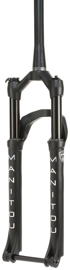 Load image into Gallery viewer, Manitou Markhor Suspension Fork - 29&quot;, 100 mm, 15 x 110 mm, 51 mm Offset, Matte Black
