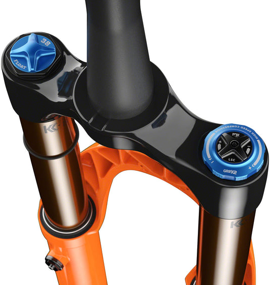 FOX 38 Factory Suspension Fork - 29", 170 mm, 15 x 110 mm, Kabolt-X, 44mm Offset, GRIP X2 Damper, Shiny Orange