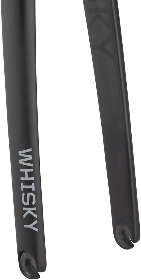 WHISKY No.7 Road Fork - QR 1-1/8" Straight Carbon Steerer Rim Brake Matte Black