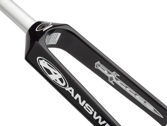 Answer BMX Dagger Pro Fork 20" 20mm Forged Dropout Matte Black Carbon Legs