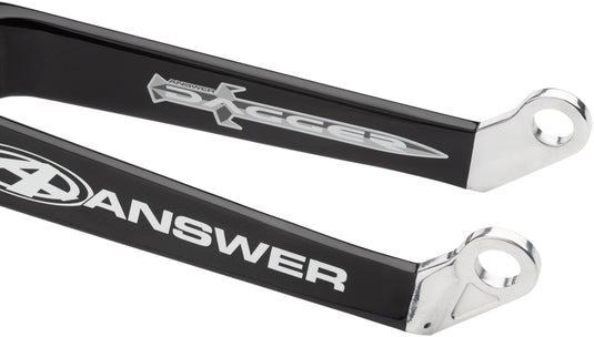 Answer BMX Dagger Pro Fork 20" 20mm Forged Dropout Matte Black Carbon Legs