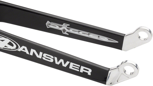 Answer BMX Dagger Pro Fork 24" 20mm Forged Dropout Matte Black Carbon Legs