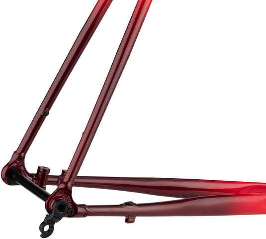 All-City Zig Zag Frameset - 700c, Steel, Orange/Red Fade, 49cm