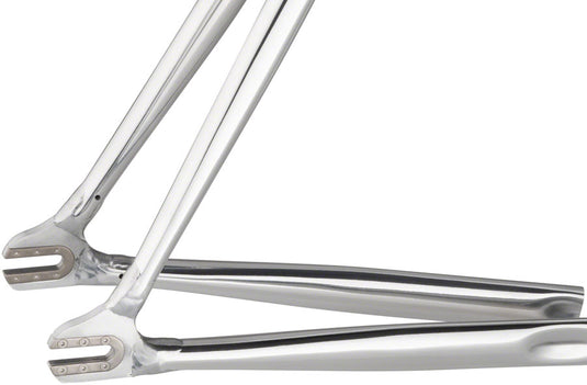 All-City Thunderdome Frameset - 700c, Aluminum, Polished Pearl, 46cm