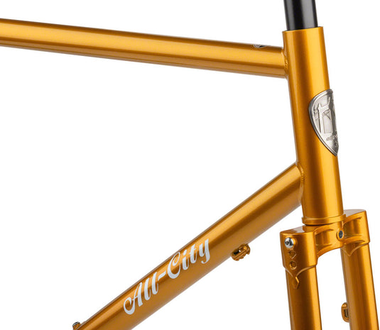 All-City Gorilla Monsoon Frameset - 650b, Steel, Tangerine Evergreen, 58cm