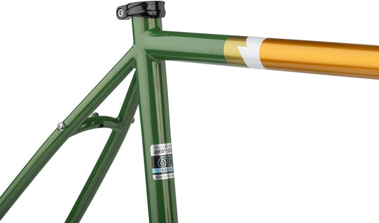 All-City Gorilla Monsoon Frameset - 650b, Steel, Tangerine Evergreen, 61cm