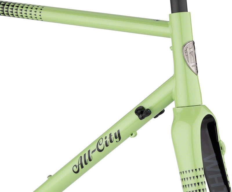 Load image into Gallery viewer, All-City Zig Zag Frameset - 700c, Steel, Honeydew Bling, 58cm
