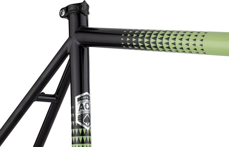 Load image into Gallery viewer, All-City Zig Zag Frameset - 700c, Steel, Honeydew Bling, 55cm
