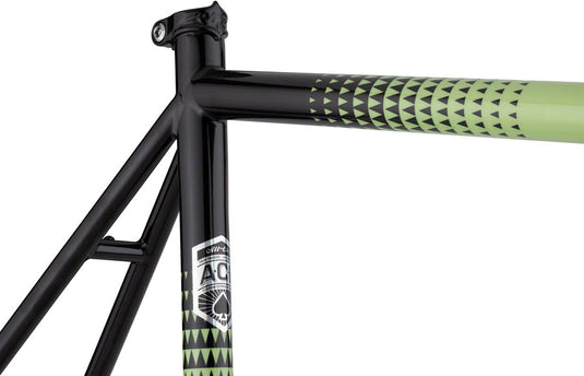 All-City Zig Zag Frameset - 700c, Steel, Honeydew Bling, 46cm