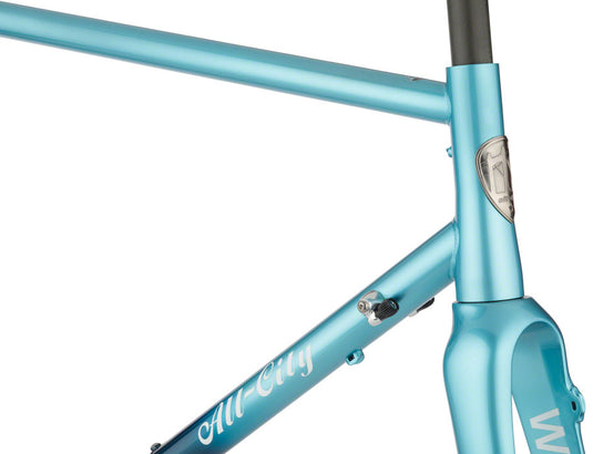 All-City Zig Zag Frameset - 700c, Steel, Miami Beach Aqua, 58cm