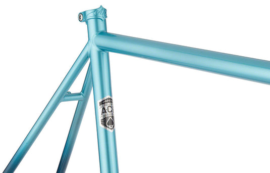 All-City Zig Zag Frameset - 700c, Steel, Miami Beach Aqua, 58cm