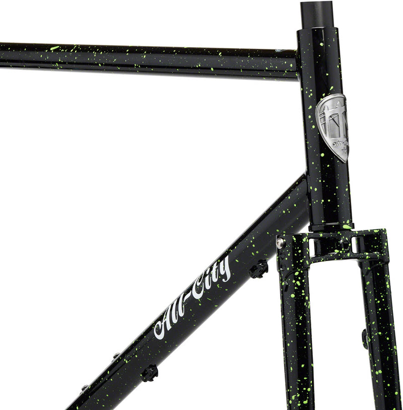 Load image into Gallery viewer, All-City Gorilla Monsoon Frameset - 650b/700c, Steel, Slimer Lime, 61cm
